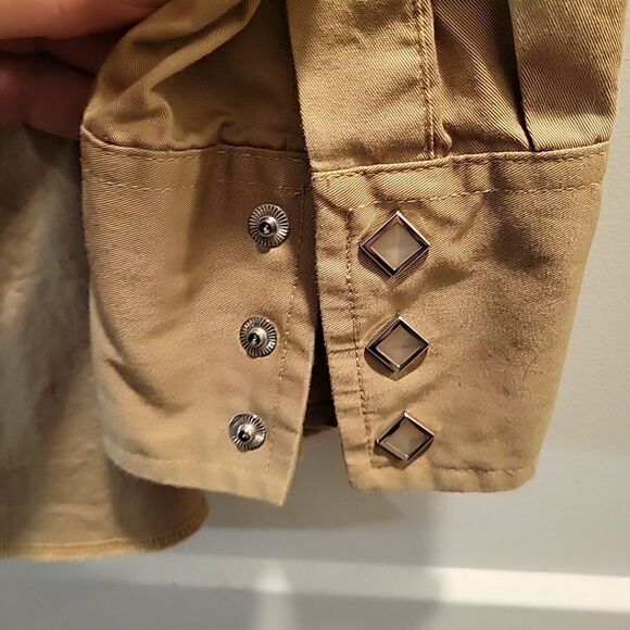 Vintage Wrangler Brushpopper Western Rodeo Cowboy Shirt Button Up Size Large - Picture 3 of 6